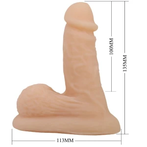 PRETTY LOVE - WILDON DILDO ULTRA REALISTA E ELÃSTICO 10 CM NATURAL